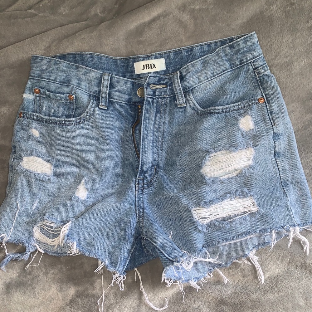 cute jean shorts from a local boutique!